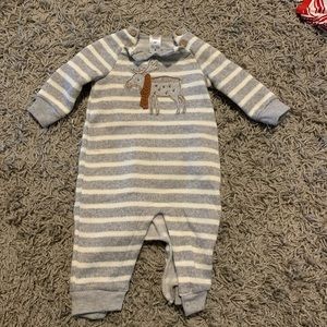 Gender neutral Christmas long sleeve onesie